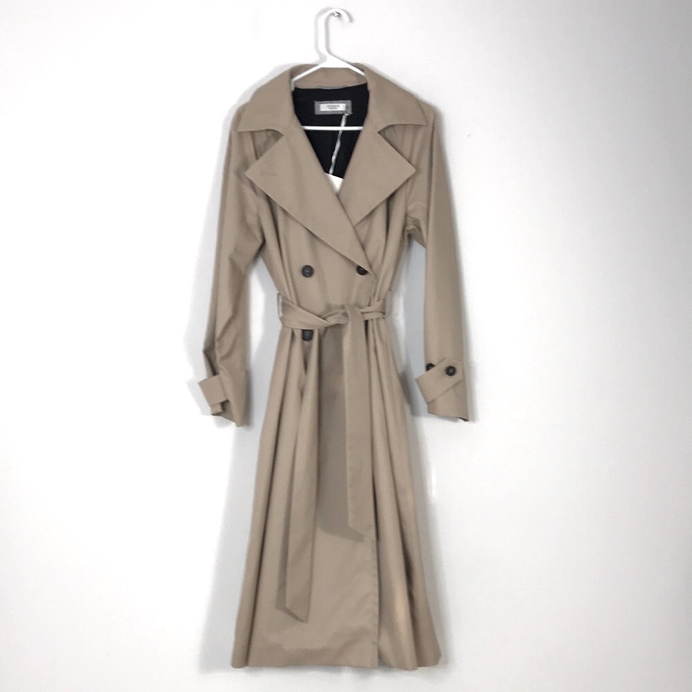 NWT Peserico Double Breasted Trench Coat